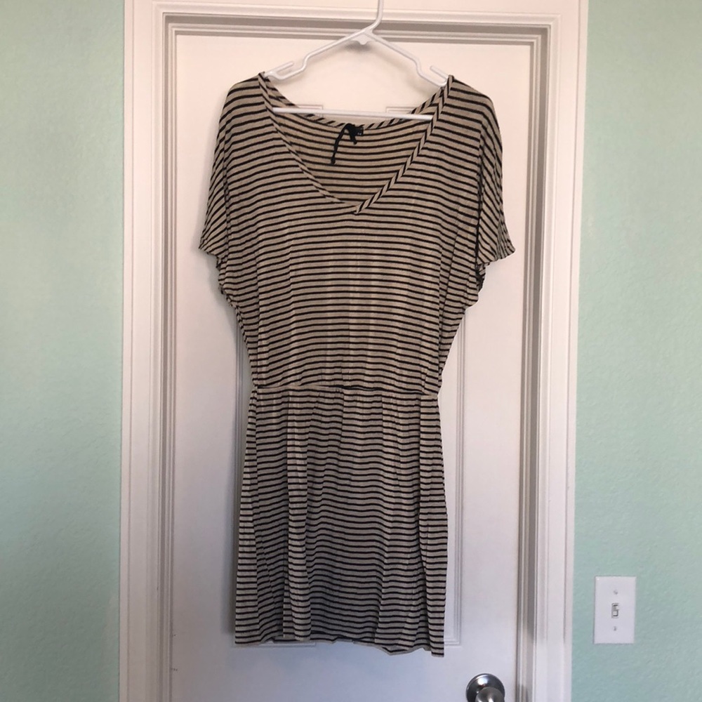 Light-weight summer strip dress